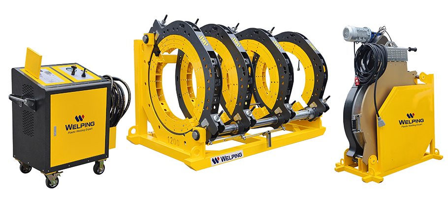 ماكينة لحام تناكبي (لحام أنابيب بلاستيك قطر 630 إلى 1200مم)