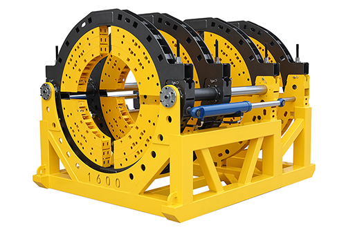 ماكينة لحام تناكبي (لحام مواسير بلاستيك بقطر من 1200 إلى 1600 مم)، مع قفل هيدروليكي