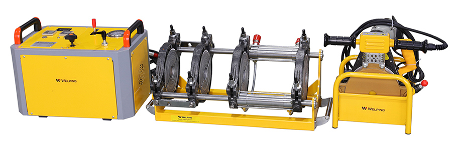 ماكينة لحام تناكبي (لحام أنابيب بلاستيك قطر 63 إلى 200مم)