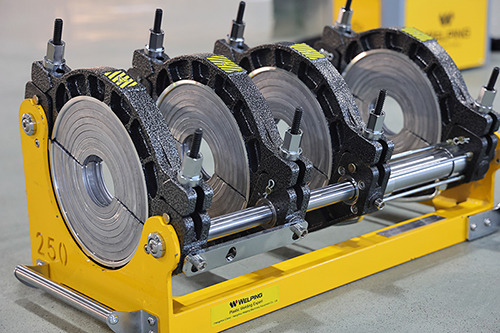 ماكينة لحام تناكبي (لحام مواسير بلاستيك قطر 63 إلى 250مم)