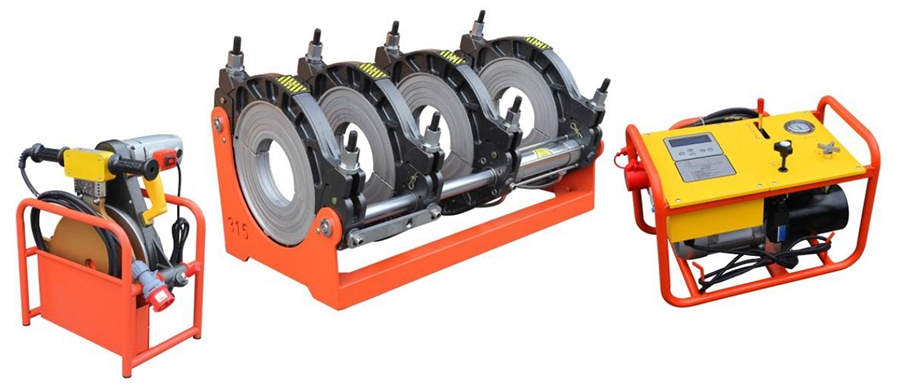 ماكينة لحام تناكبي (لحام أنابيب بلاستيك قطر 63 إلى 315مم)