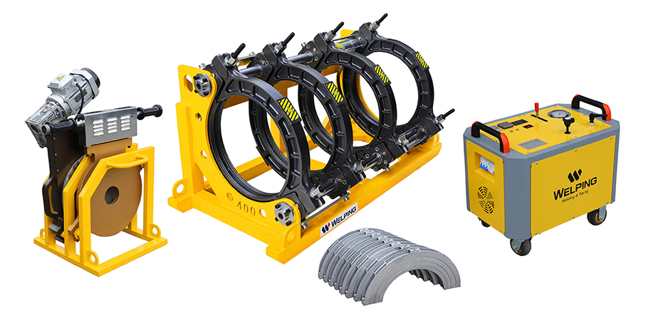 ماكينة لحام تناكبي (لحام أنابيب بلاستيك قطر 160 إلى 400مم)